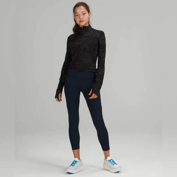 Lululemon Its Rulu Run Cropped Half-ZipHeritage 365 Camo Deep Coal Multi 6 - Picture 4 of 12